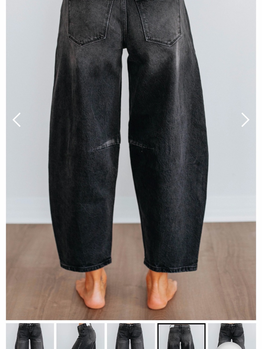 KanCan Washed Black Wide Leg Jeans